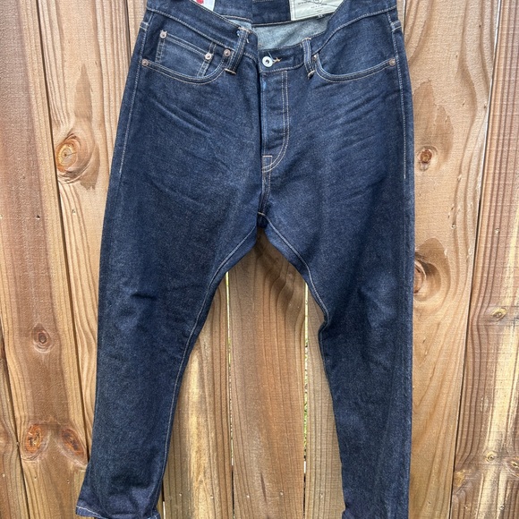 Men's Rogue Territory Dark Wash Raw Denim Jeans Size 33/30